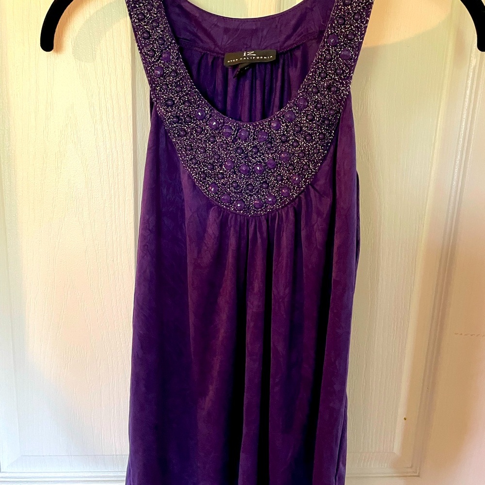 IZ Purple Sleeveless Top, XS